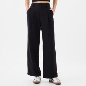 GAP Black Easy Crepe Trousers